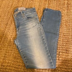 AG Prima Light Washed Denim Size 28